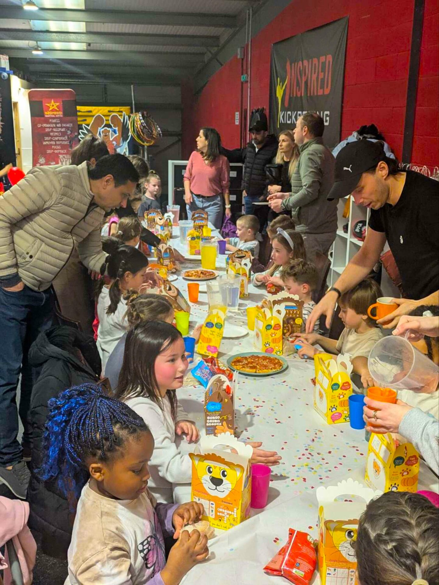 A children's party table